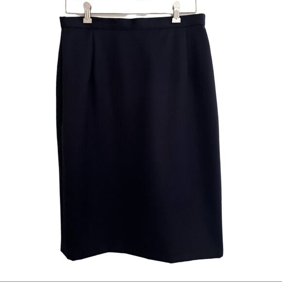 100% new wool skirt Jacques Vert Size 6 women’s navy skirt , lined UK Brand EUC - Picture 10 of 12